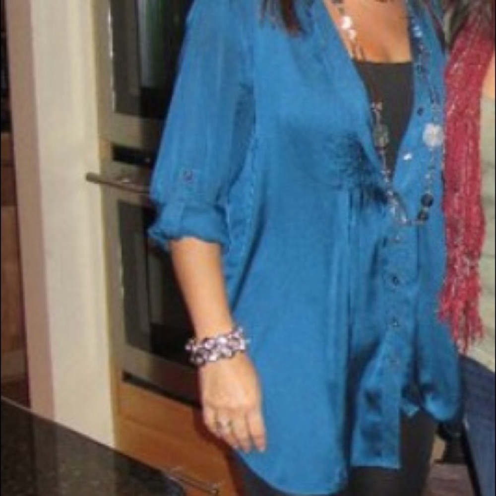 Kenneth Cole silky oversize blouse